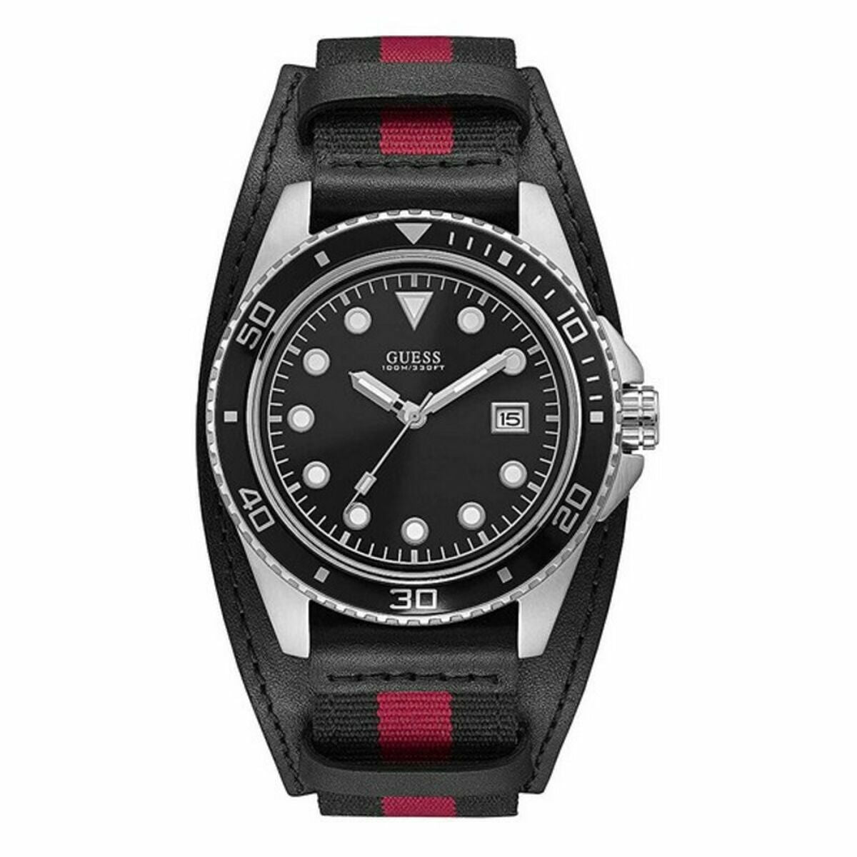 Horloge Heren Guess W1051G1 Zwart - Klokken, Heren - Guess