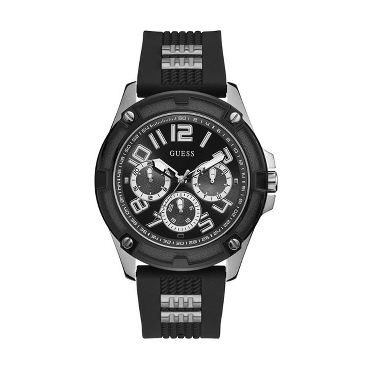 Horloge Heren Guess GW0051G1 Ø 45 mm Zwart - Klokken, Heren - Guess