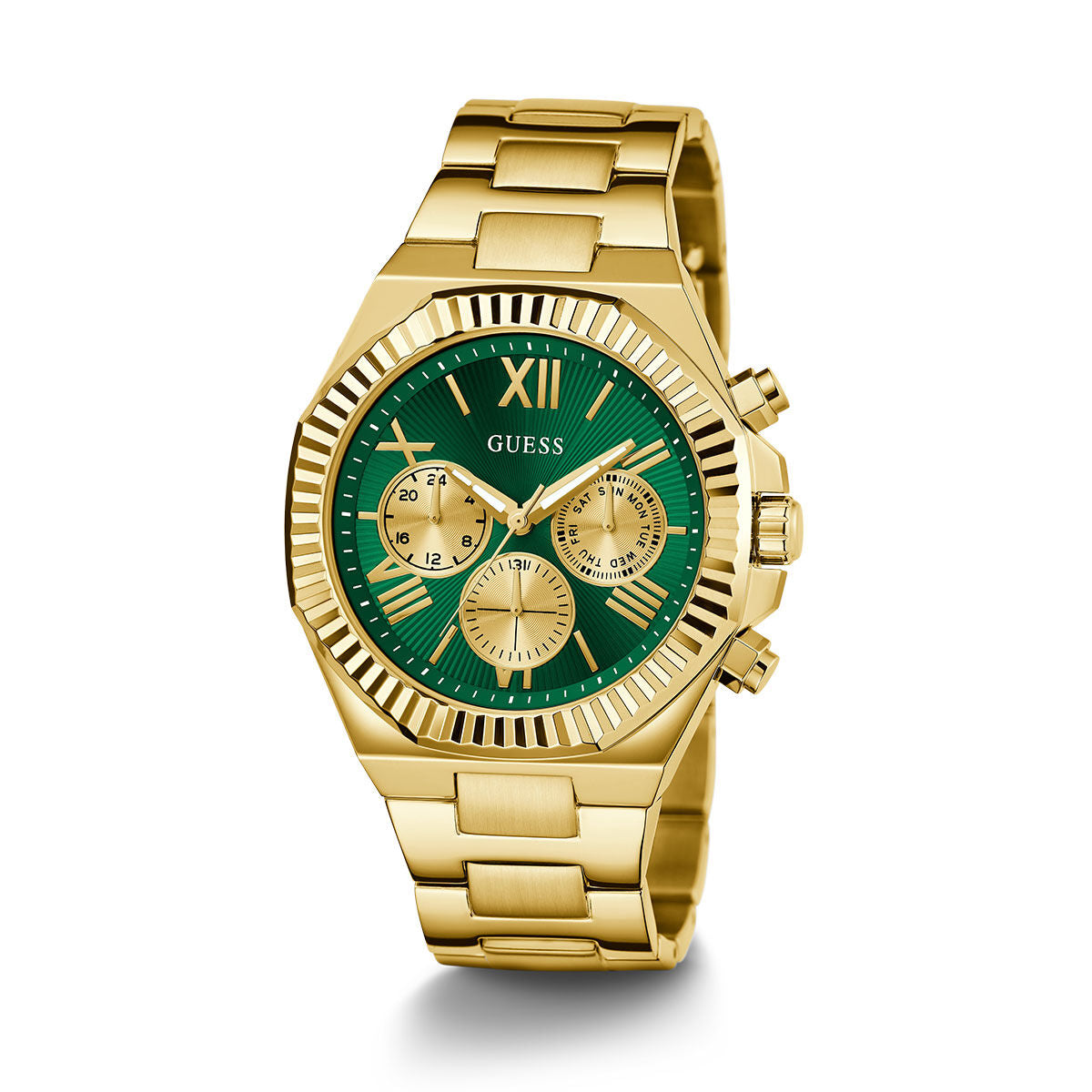 Horloge Heren Guess EQUITY Gouden