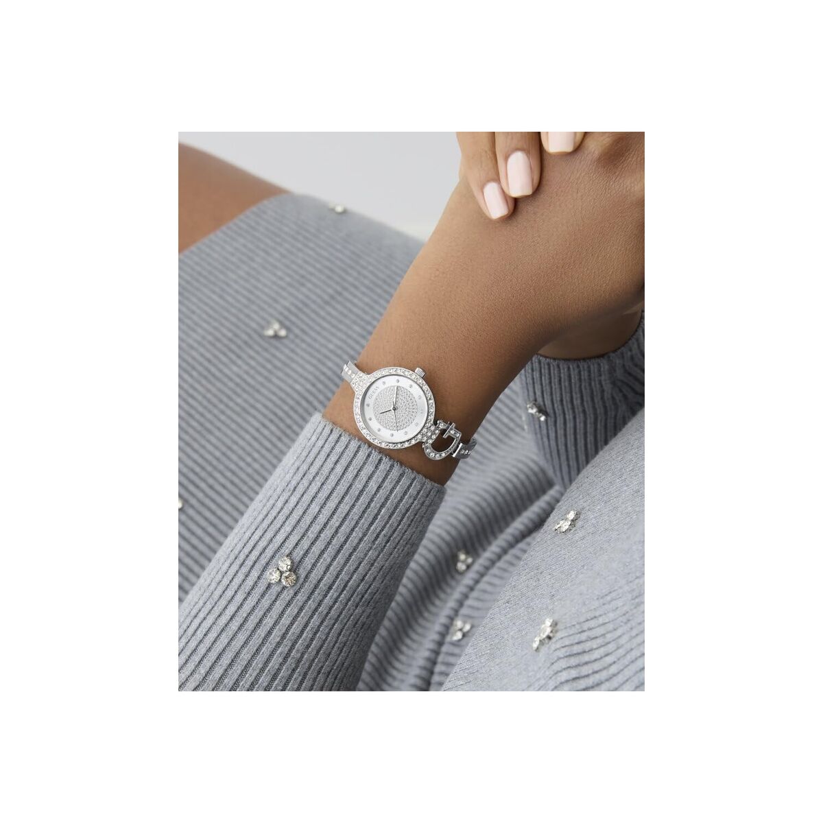 Horloge Dames Guess GISELLE Zilverkleurig