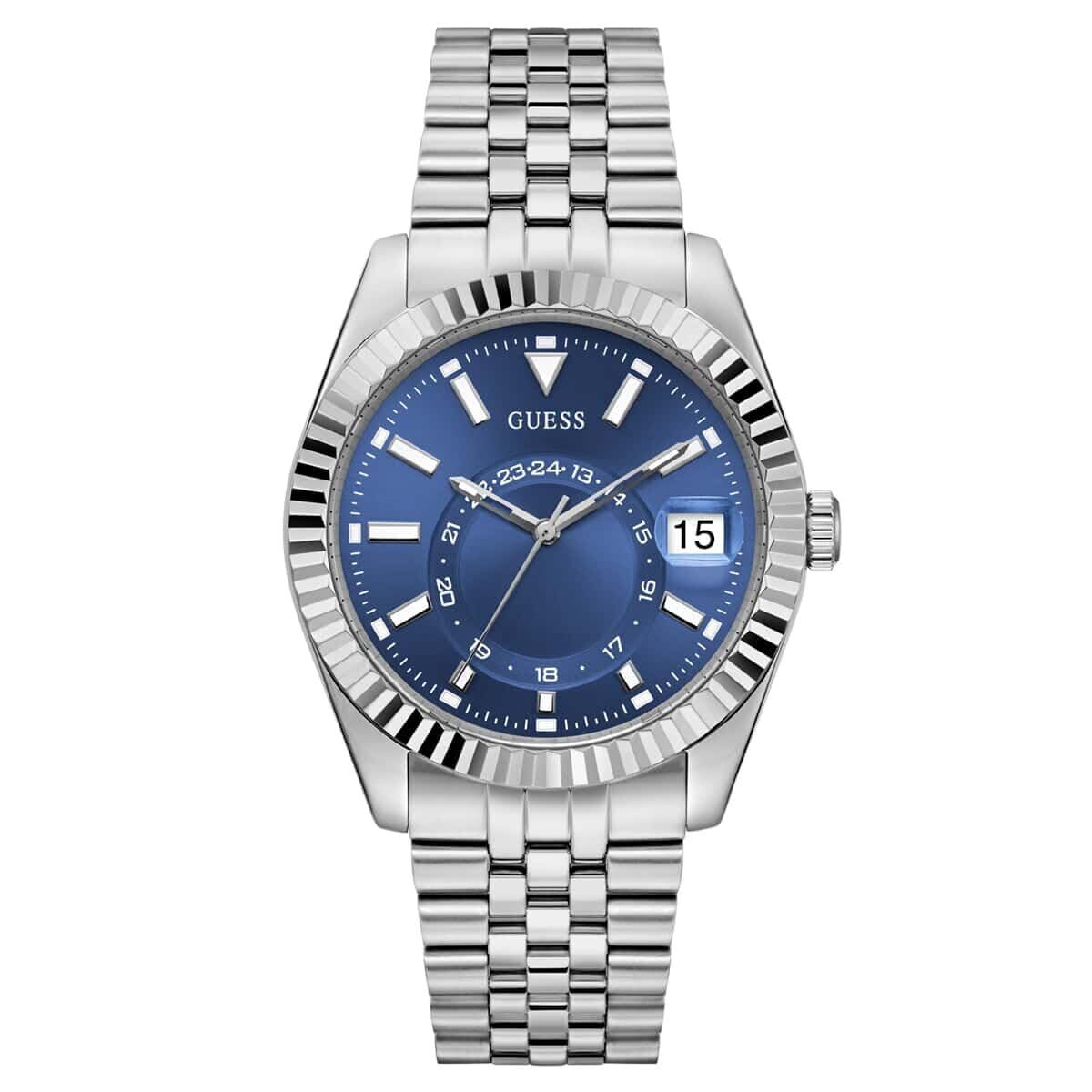 Horloge Heren Guess JADEN Zilverkleurig