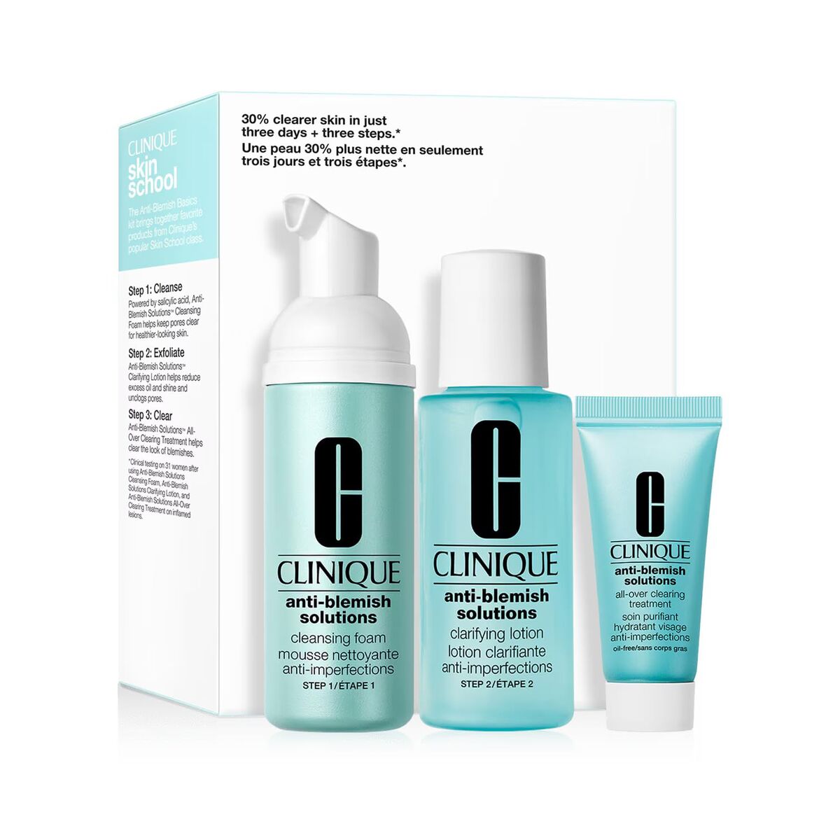 Cosmetica Set Clinique ANTI-BLEMISH SOLUTIONS 3 Onderdelen