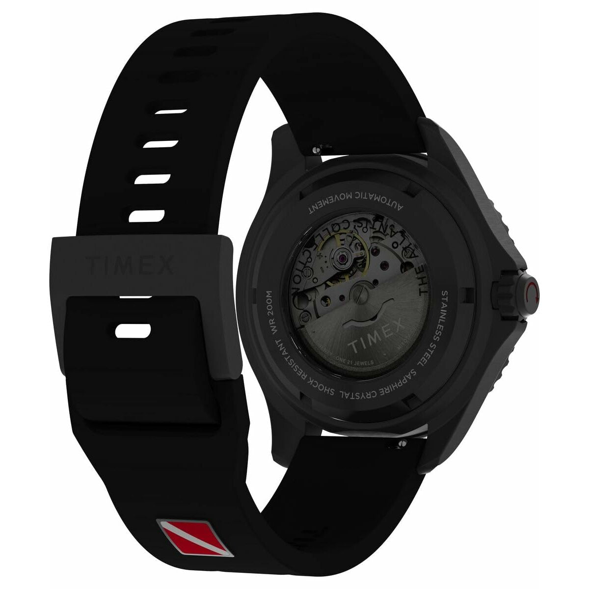 Horloge Heren Timex DEEP WATER TIBURON AUTOMATIC Zwart (Ø 44 mm) - Klokken, Heren - Timex