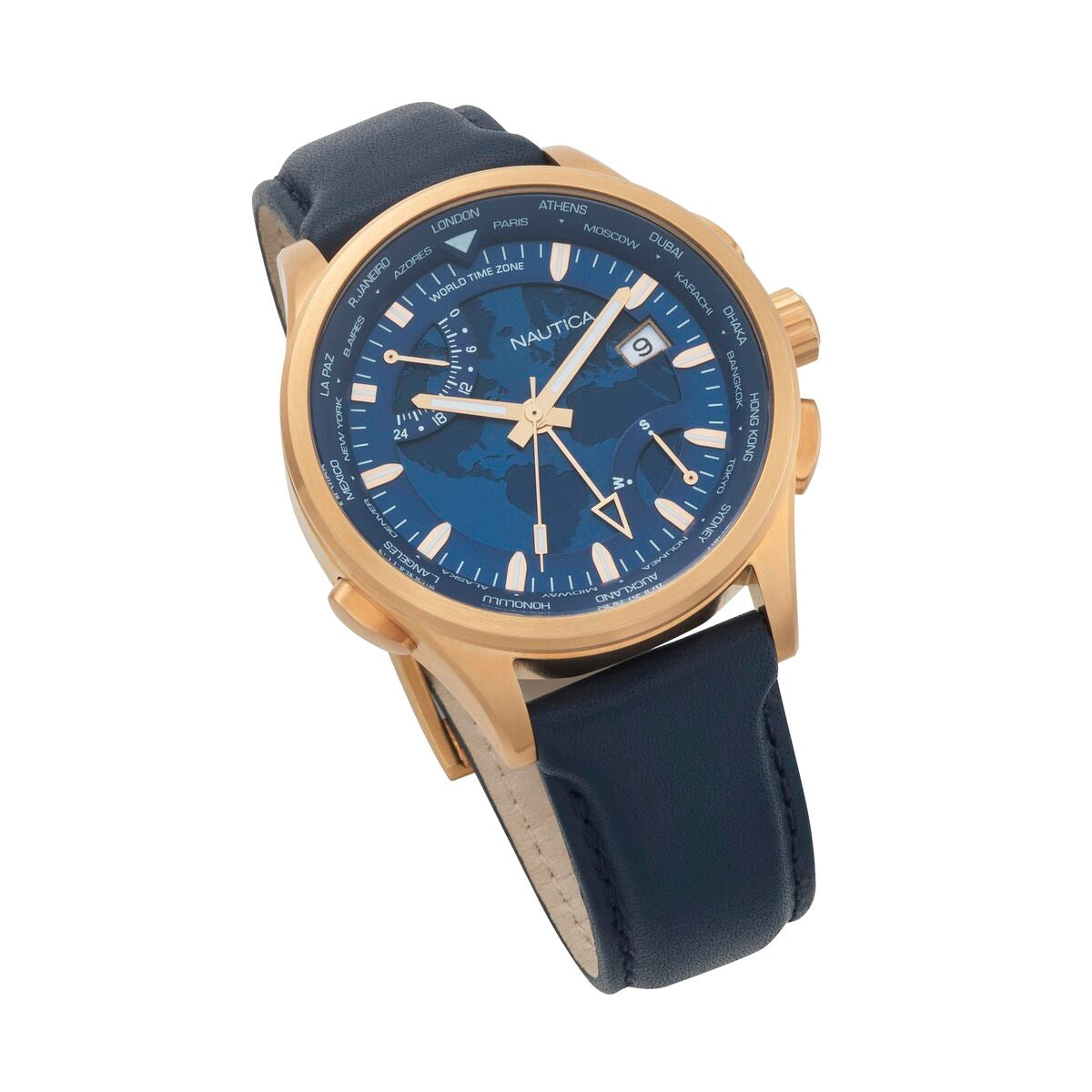 Horloge Heren Nautica SHANGHAI - WORLDTIMER (Ø 44 mm)