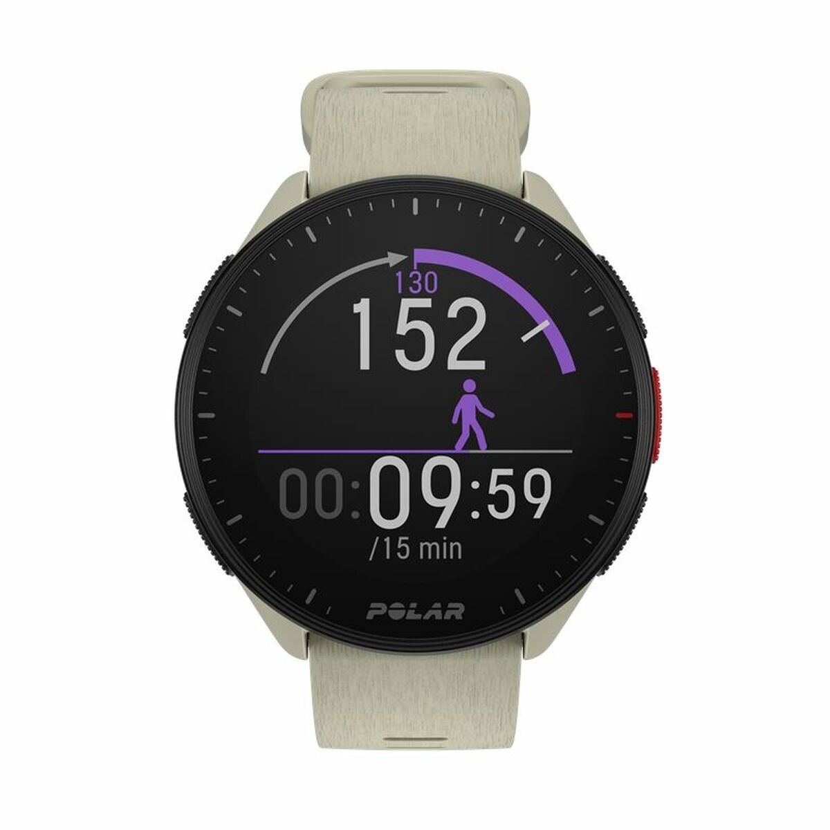 Horloge Sportief Polar Wit 1,2"
