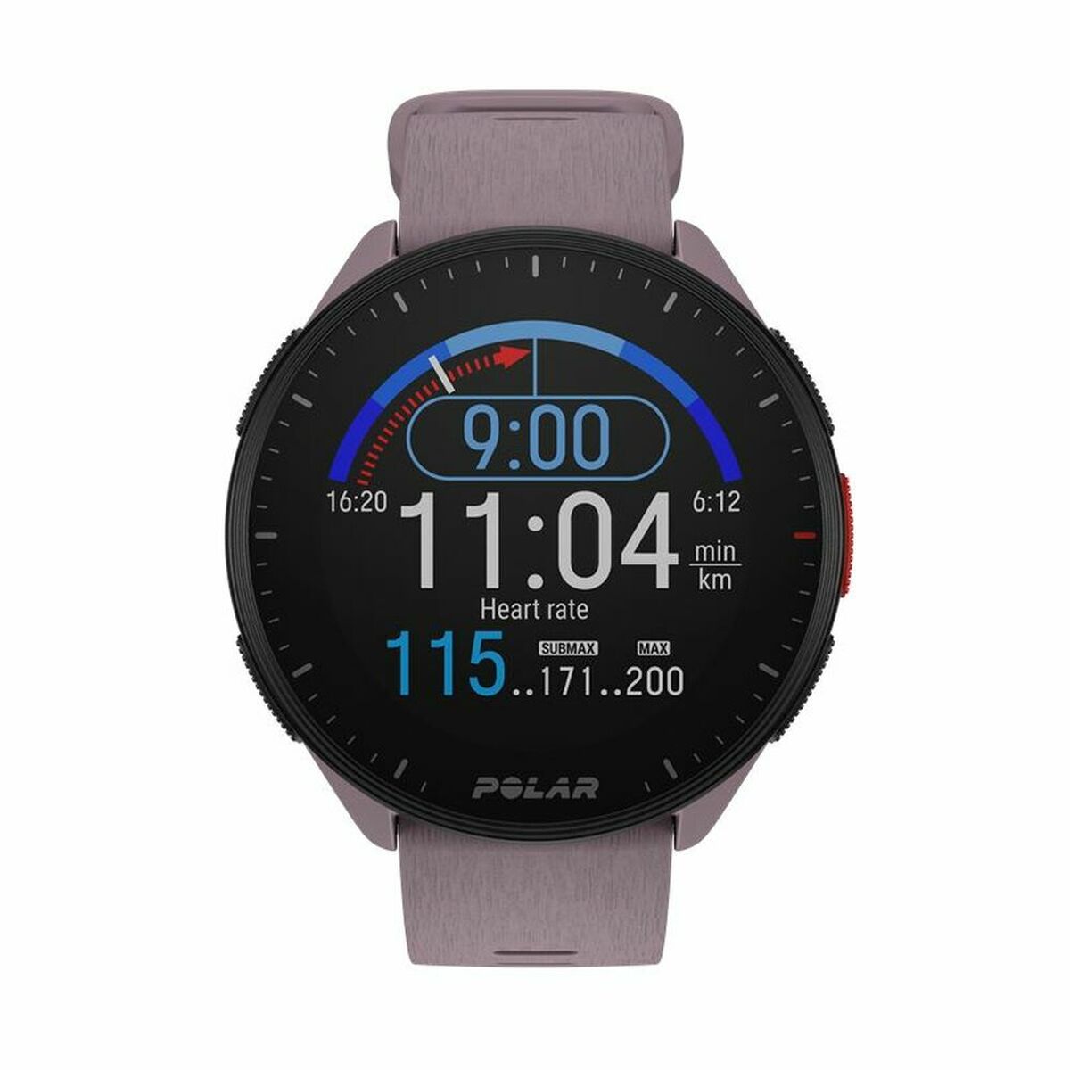 Smartwatch met Stappenteller Running Polar Paars 1,2"