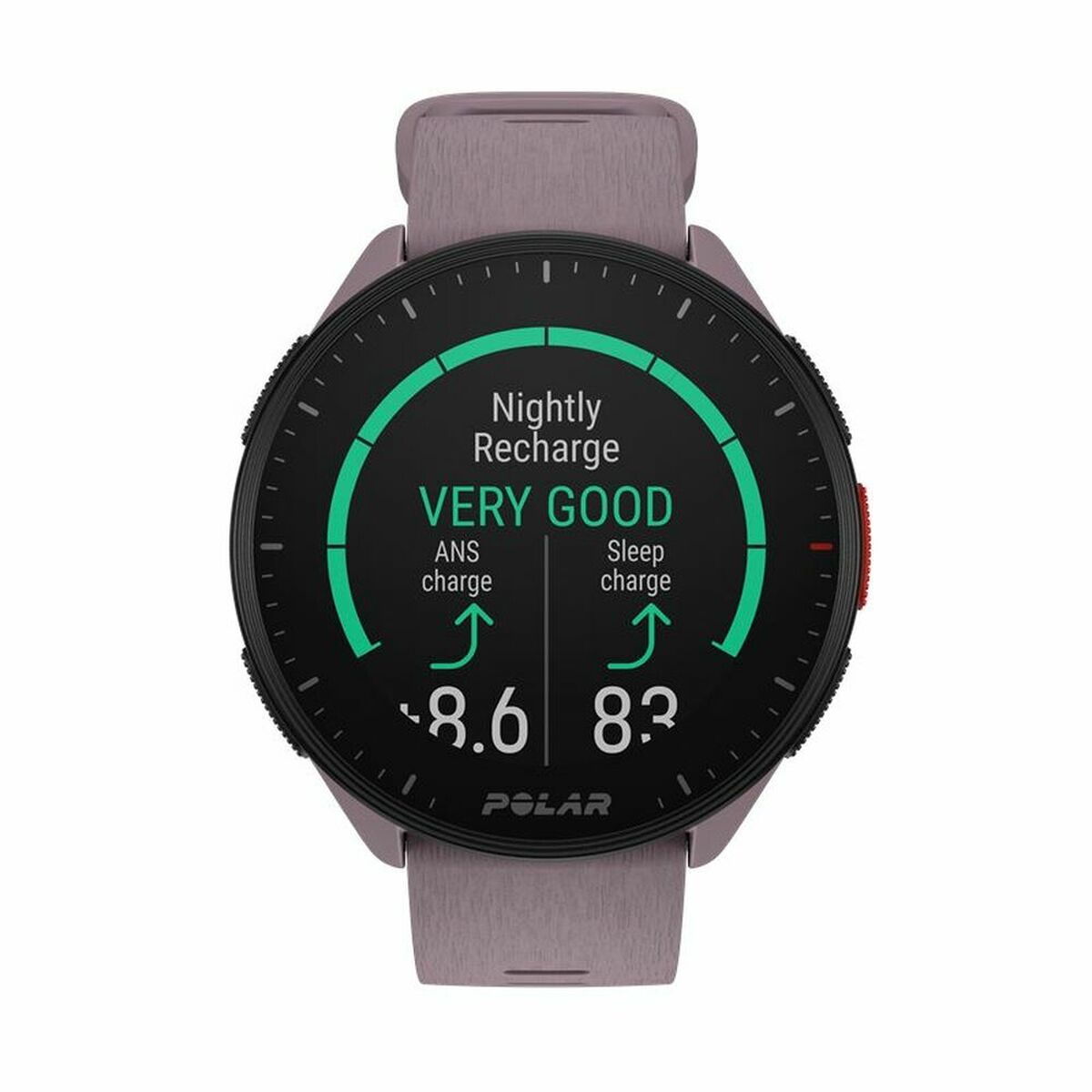 Smartwatch met Stappenteller Running Polar Paars 1,2"