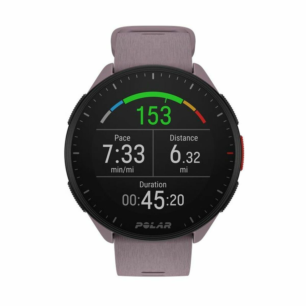Smartwatch met Stappenteller Running Polar Paars 1,2"