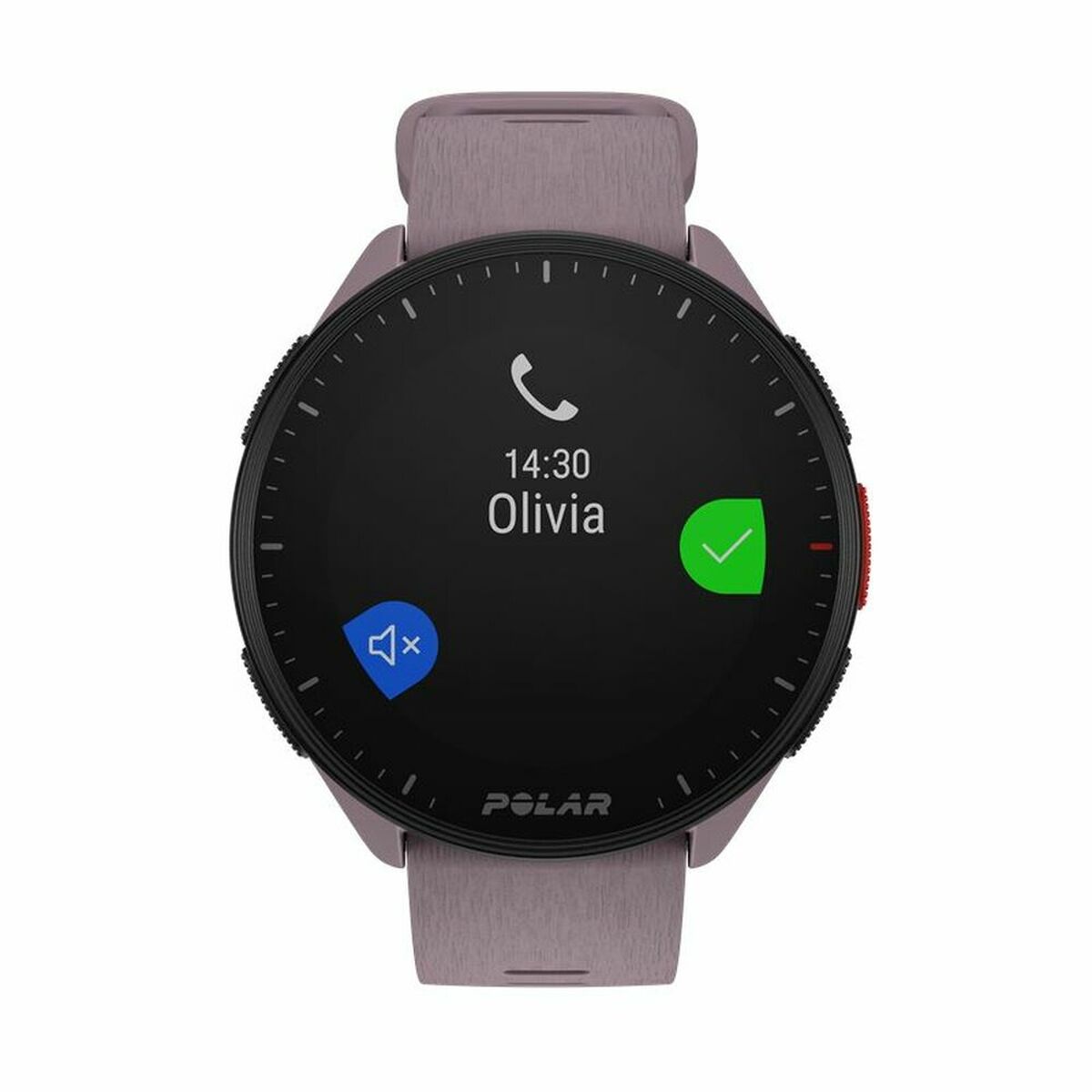 Smartwatch met Stappenteller Running Polar Paars 1,2"
