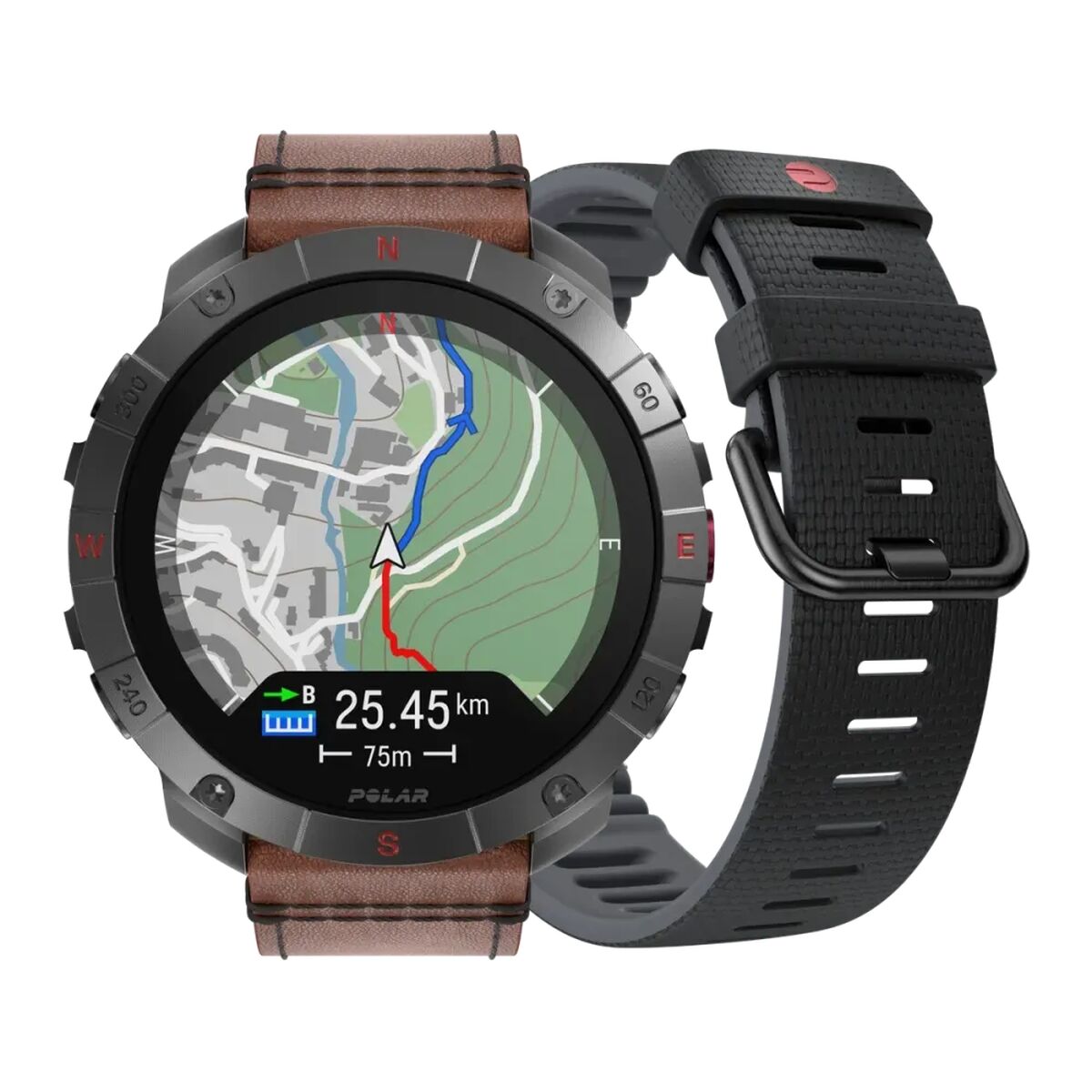 Smartwatch Polar GRIT X2 PRO Titanium 1,39"