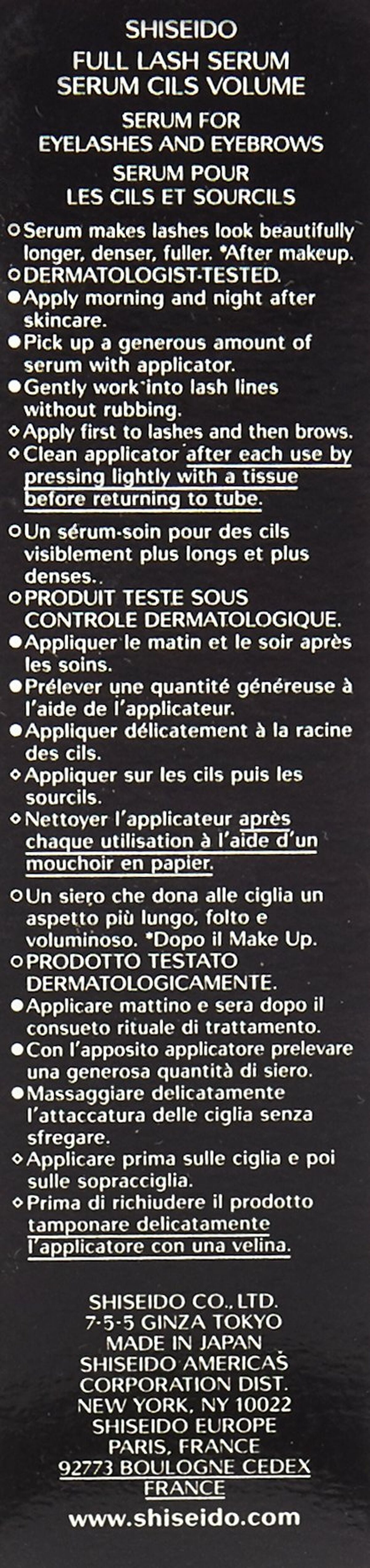 Conditioner voor Wimpers Shiseido Full Lash Serum (1 Stuks) - Schoonheid, Make - up - Shiseido