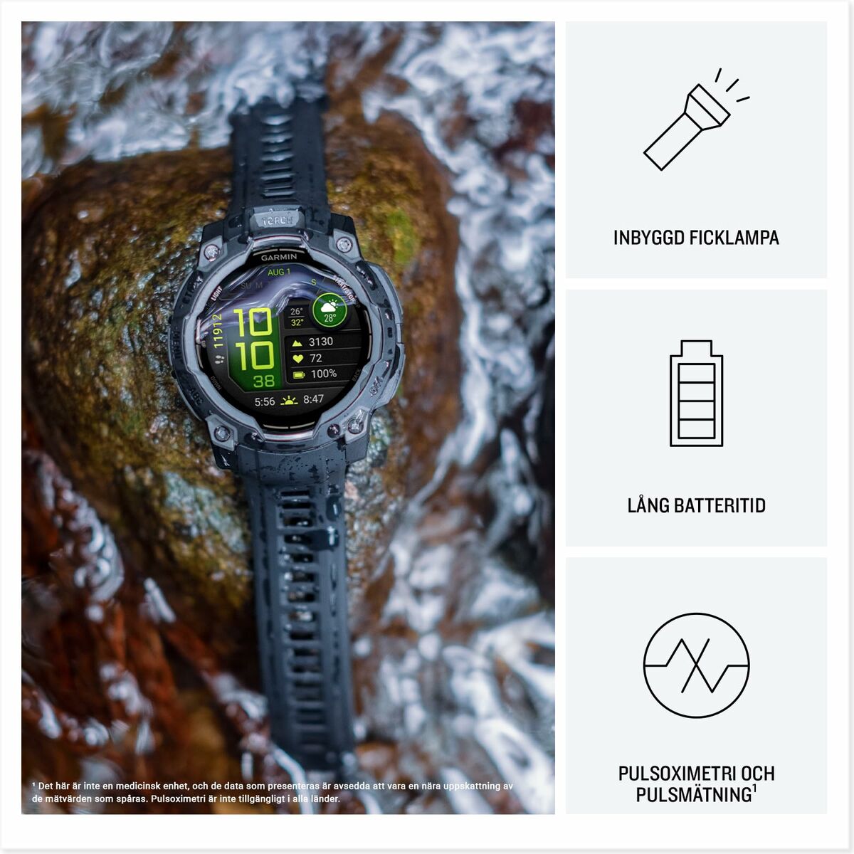 Smartwatch GARMIN 010 - 02933 - 01 Limoen 1,2" 0,9" 45 mm - Elektronica - Garmin