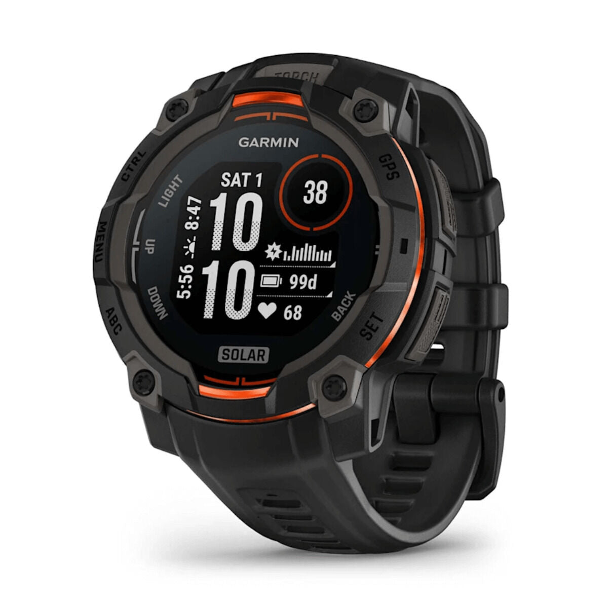 Smartwatch GARMIN Instinct 3 Solar GPS 50mm Zwart 1,3"