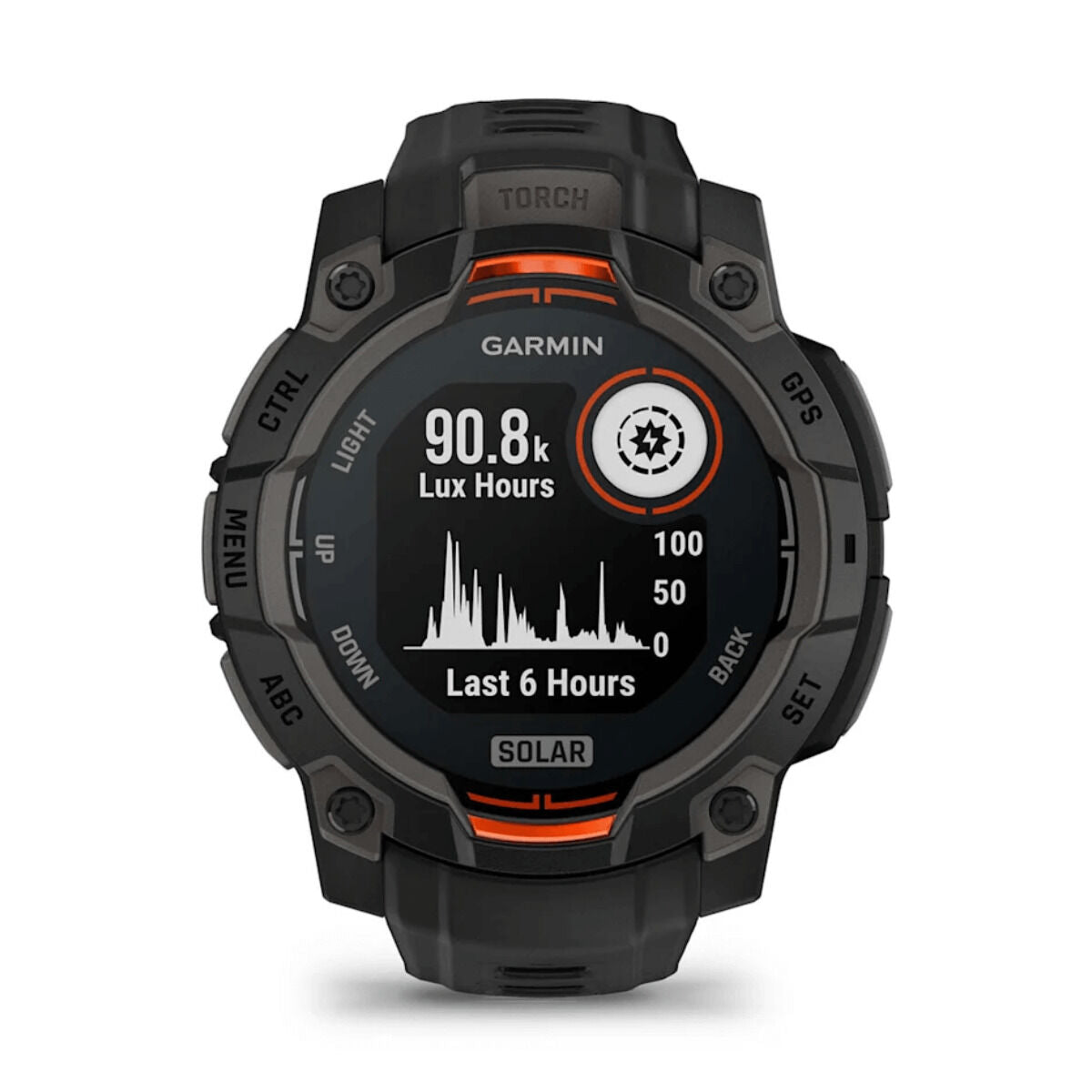Smartwatch GARMIN Instinct 3 Solar GPS 50mm Zwart 1,3"