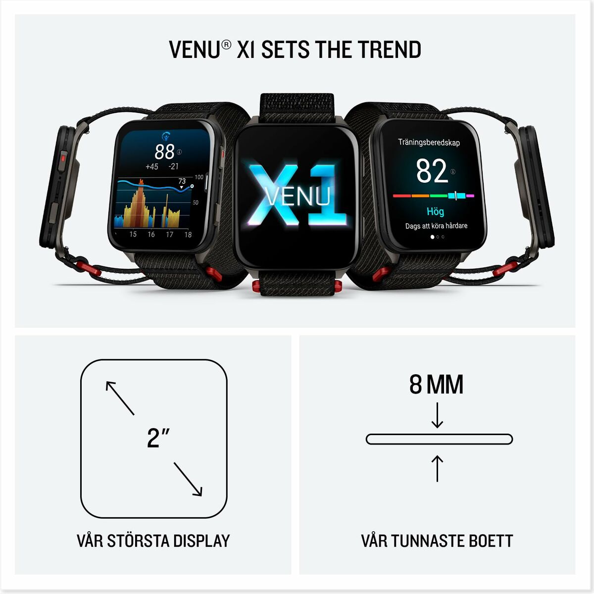 Smartwatch GARMIN 010-02980-02 Zwart Raad van bestuur 2"