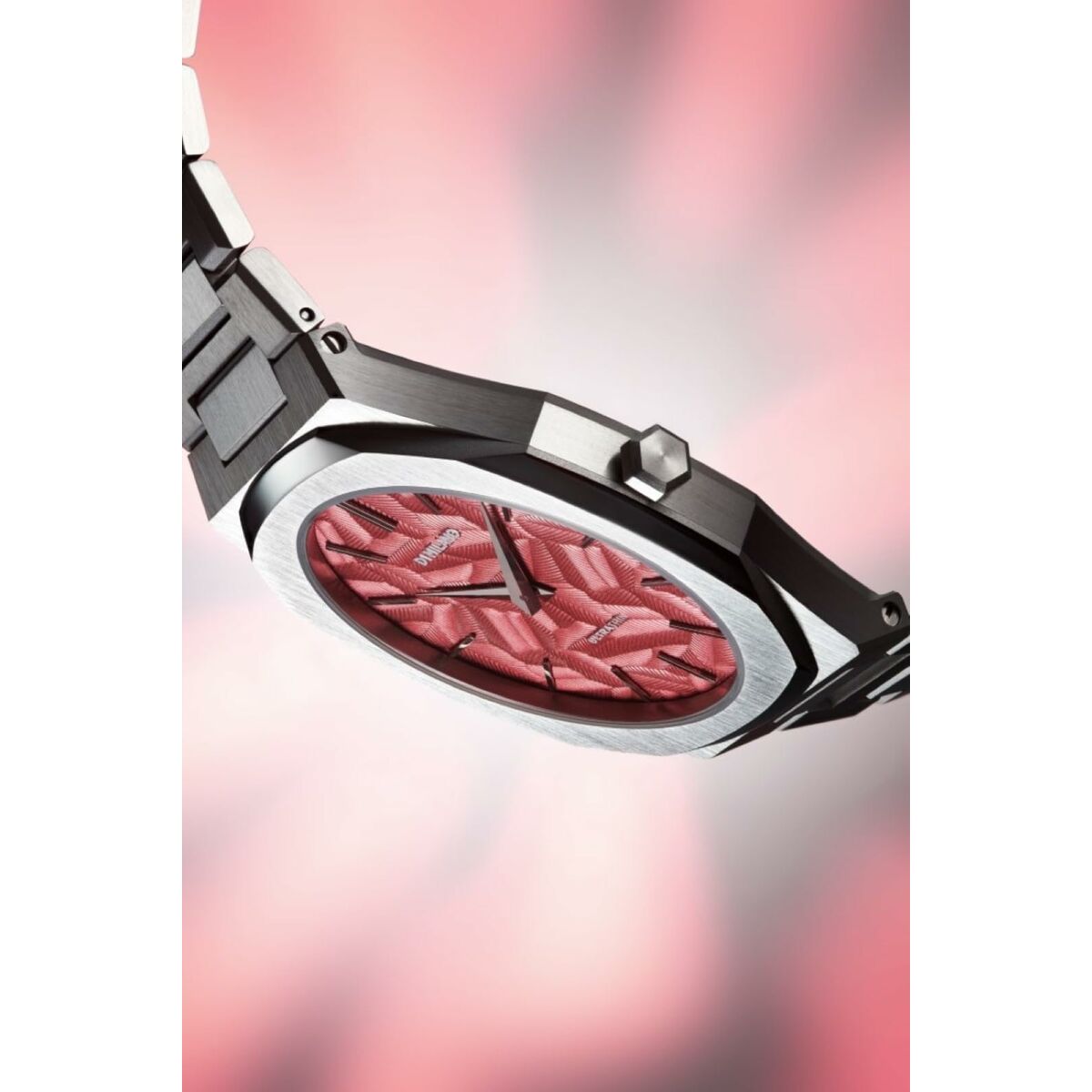 Horloge Heren D1 Milano ULTRA THIN BARN RED Zwart Zilverkleurig (Ø 40 mm)