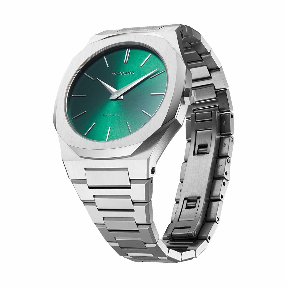 Horloge Heren D1 Milano SCARABEO Groen Zilverkleurig (Ø 40 mm)