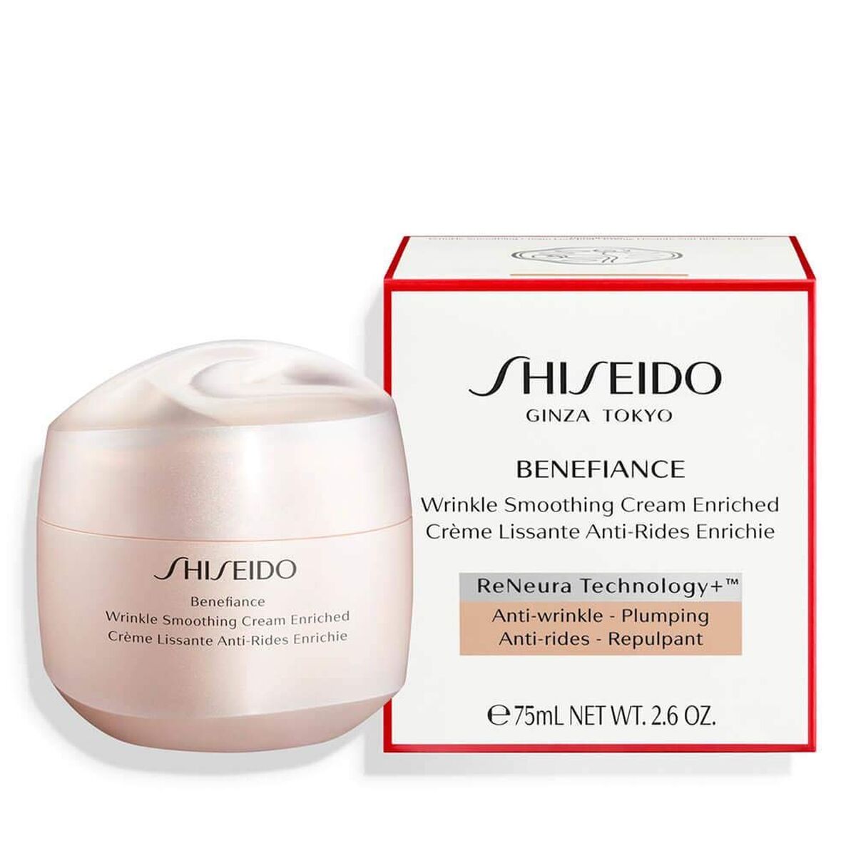 Anti-Rimpelcrème Benefiance Wrinkle Smoothing Shiseido (75 ml)
