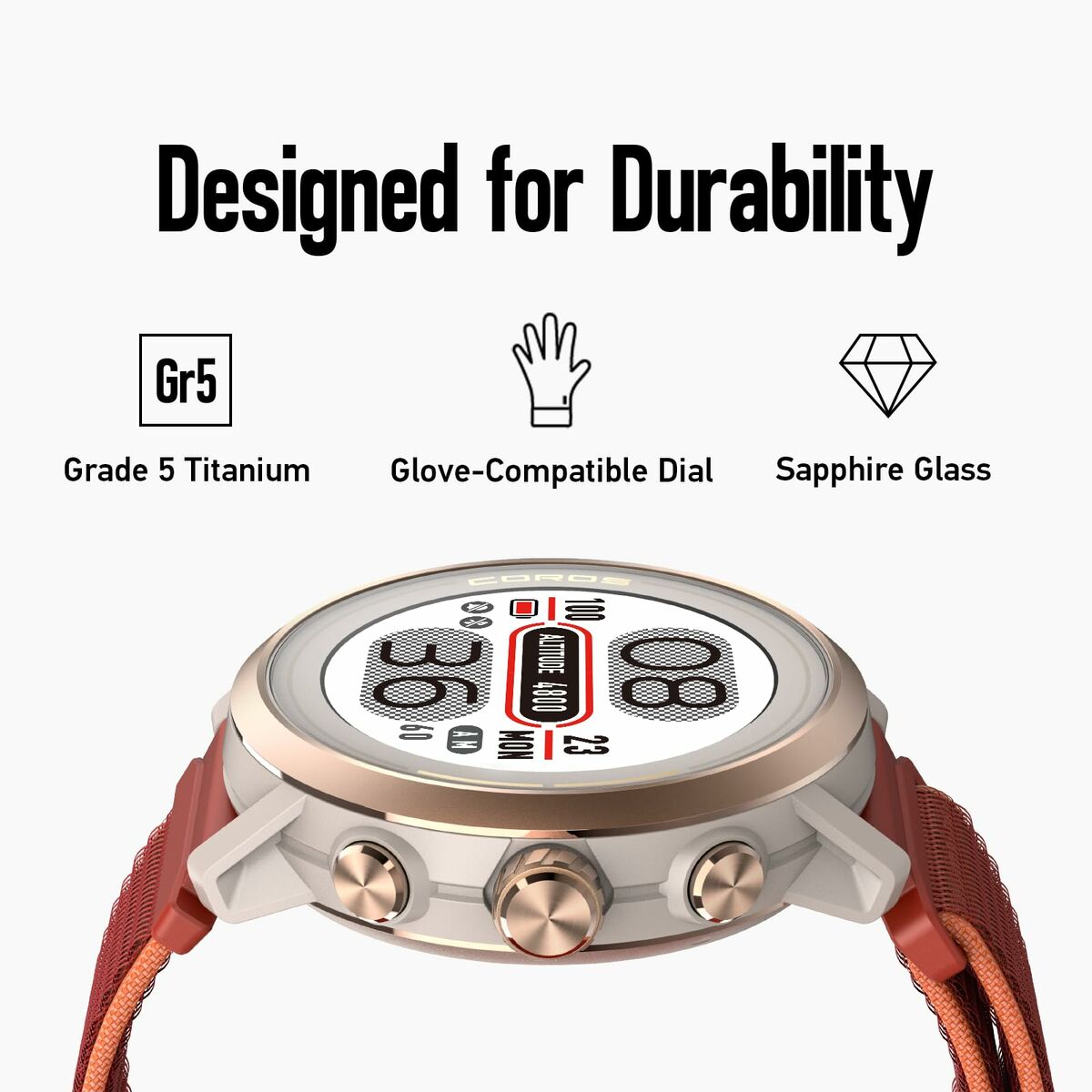 Smartwatch Coros WAPX2-PNK Zwart Roze 1,2"