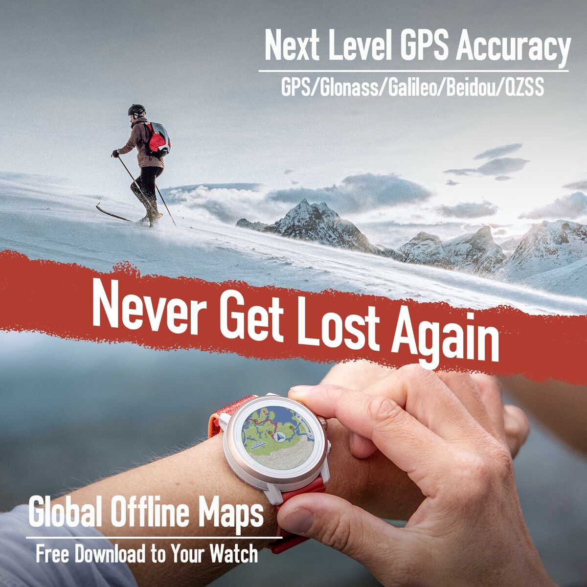 Smartwatch Coros WAPX2-PNK Zwart Roze 1,2"