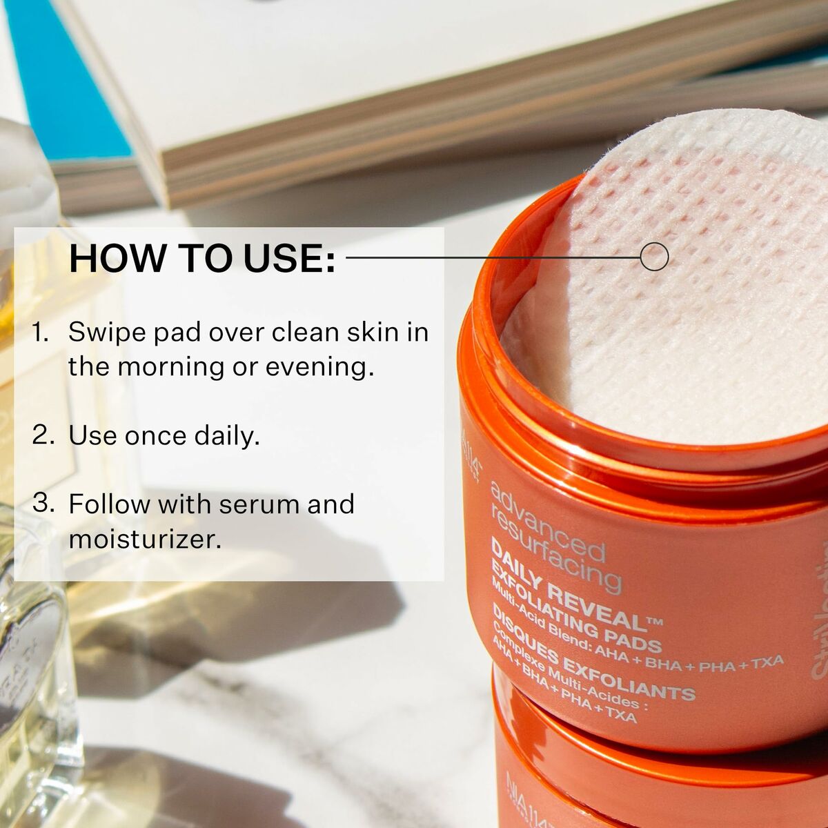 Gezicht Exfoliator StriVectin Daily Reveal 60 Stuks - Schoonheid, Huidverzorging - StriVectin