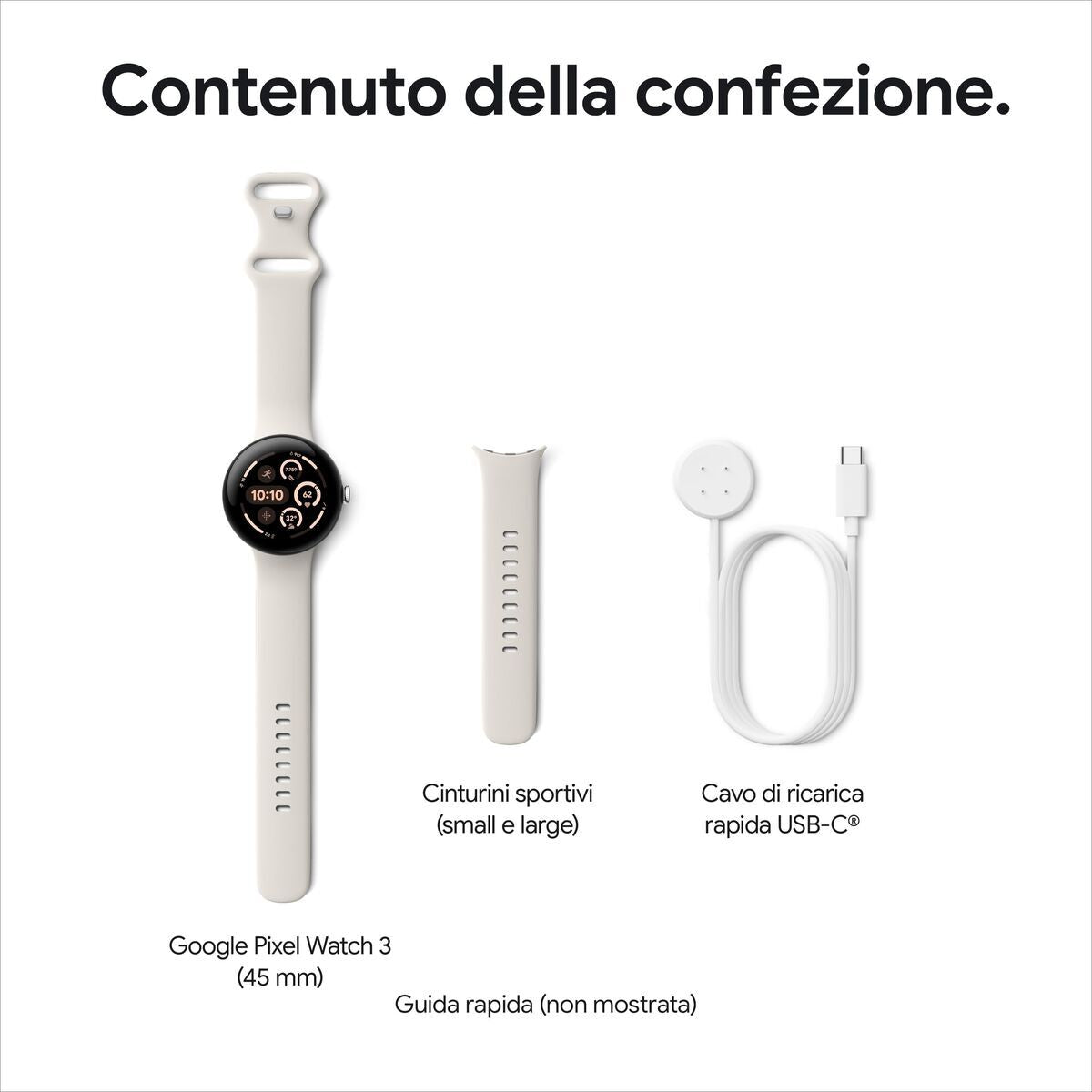 Smartwatch Google GA05283 - DE Wit 1,4" 45 mm - Elektronica - Google