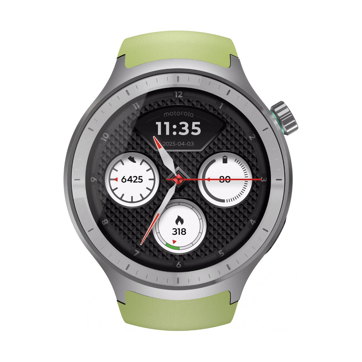 Smartwatch Motorola Moto Watch 47mm Zilverkleurig 1,43" 47 mm 46 mm Ø 47 mm