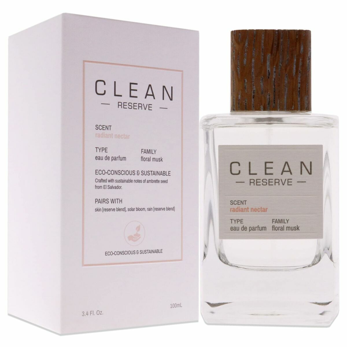 Damesparfum Clean Radiant Nectar EDP 100 ml - Schoonheid, Parfums en geuren - Clean