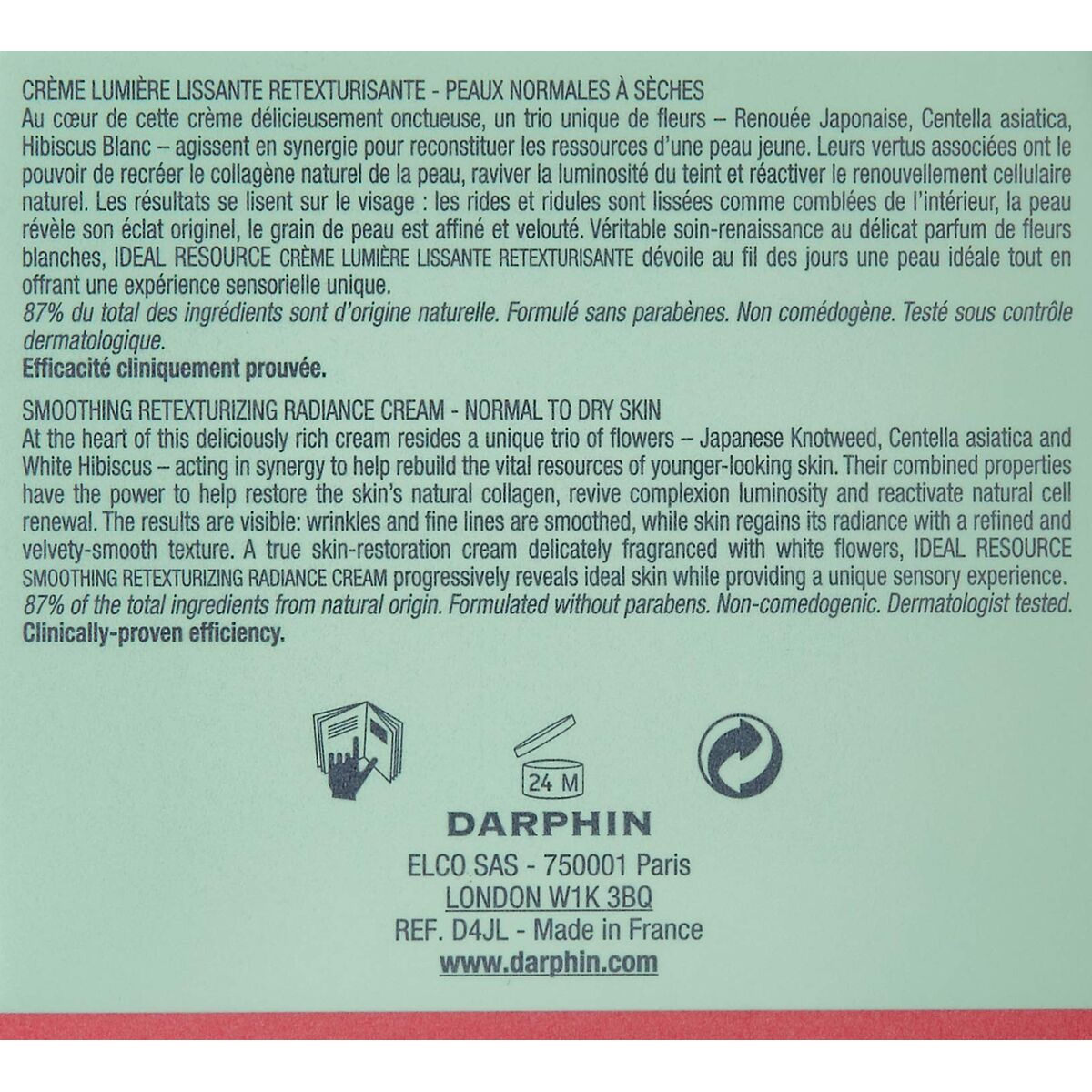 Regeneratieve Anti - Rimpel Crème Darphin Ideal Resource 50 ml - Schoonheid, Huidverzorging - Darphin