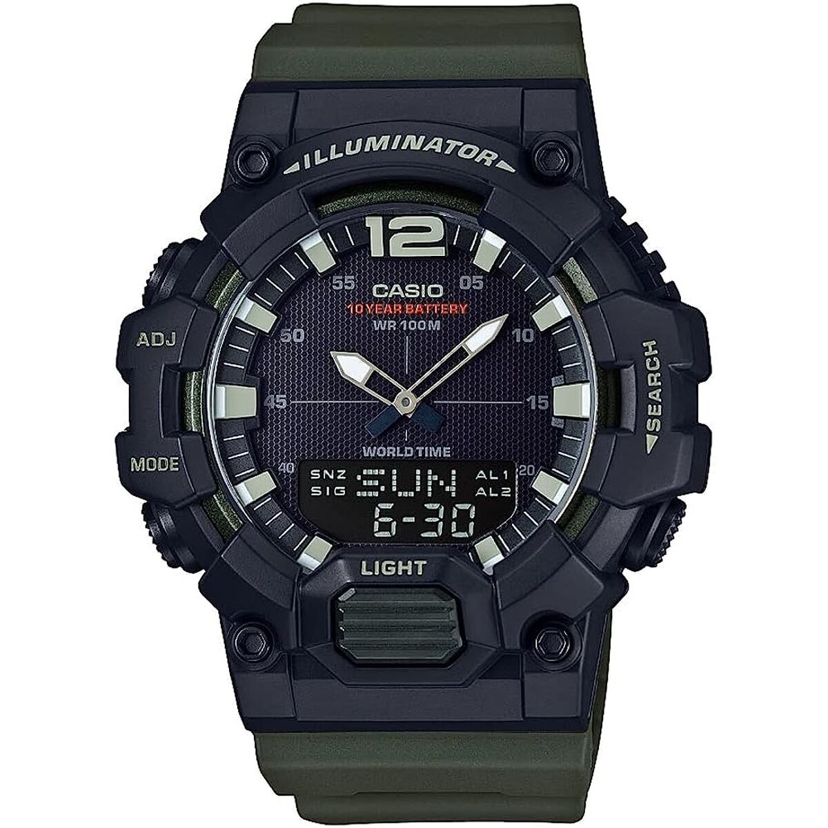 Horloge Heren Casio ILLUMINATOR BLACK - ARMY GREEN (Ø 48 mm)