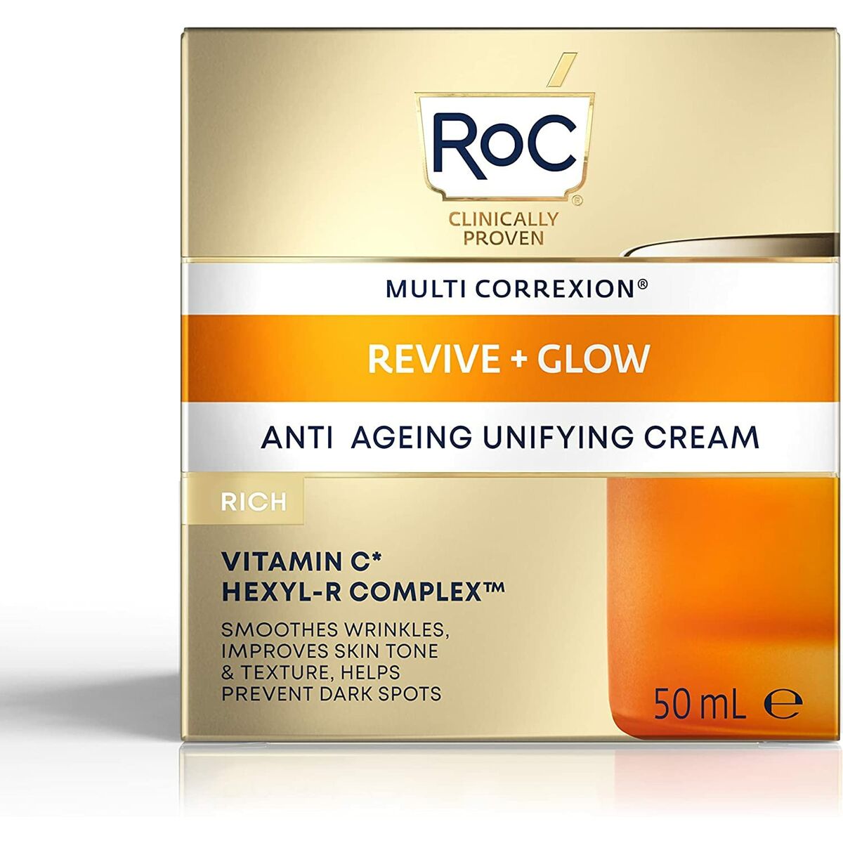 Anti - Veroudering Crème Roc Revive Glow 50 ml - Schoonheid, Huidverzorging - Roc