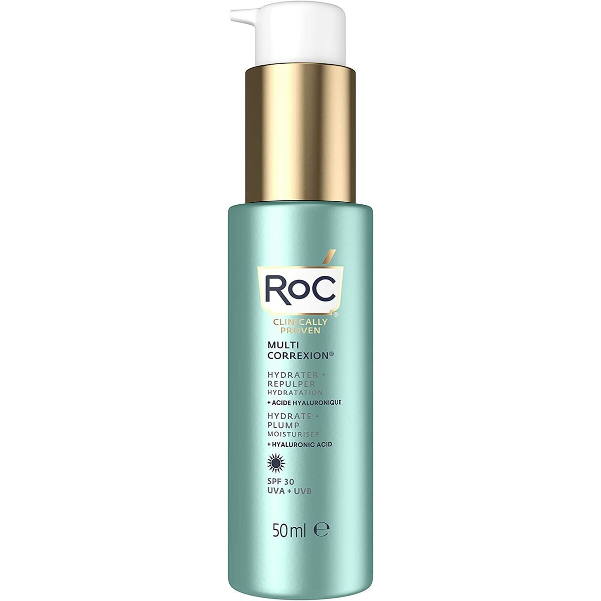 Hydraterende Gezichtscrème Roc Hydrate Plump Spf 30 50 ml
