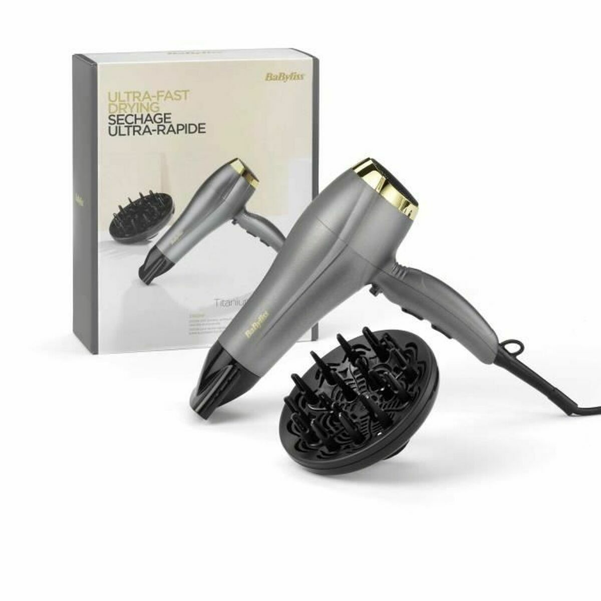 Föhn Babyliss 5513TE Gouden 2300 W - Schoonheid, Haarverzorging - Babyliss