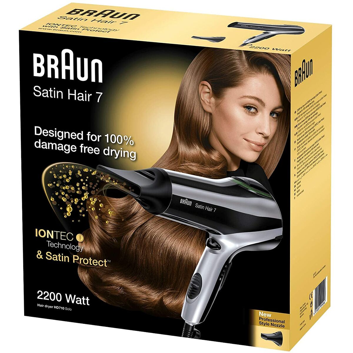 Föhn Braun Satin Hair 7 HD710 Zwart 2200 W Ionisch
