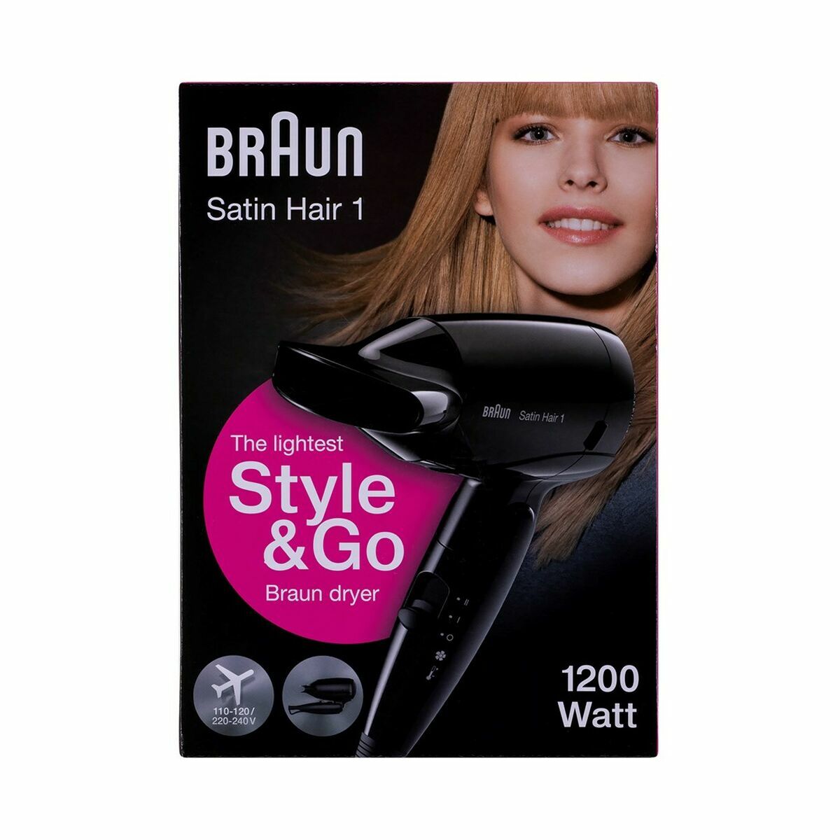Föhn Braun HD130 Zwart 1200 W - Schoonheid, Haarverzorging - Braun