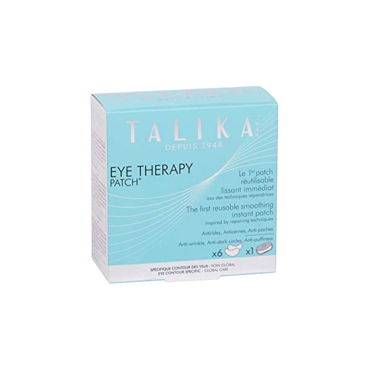 Pleister voor het Ooggebied Talika Eye Therapy Herbruikbaar Verzachter (6 Stuks)