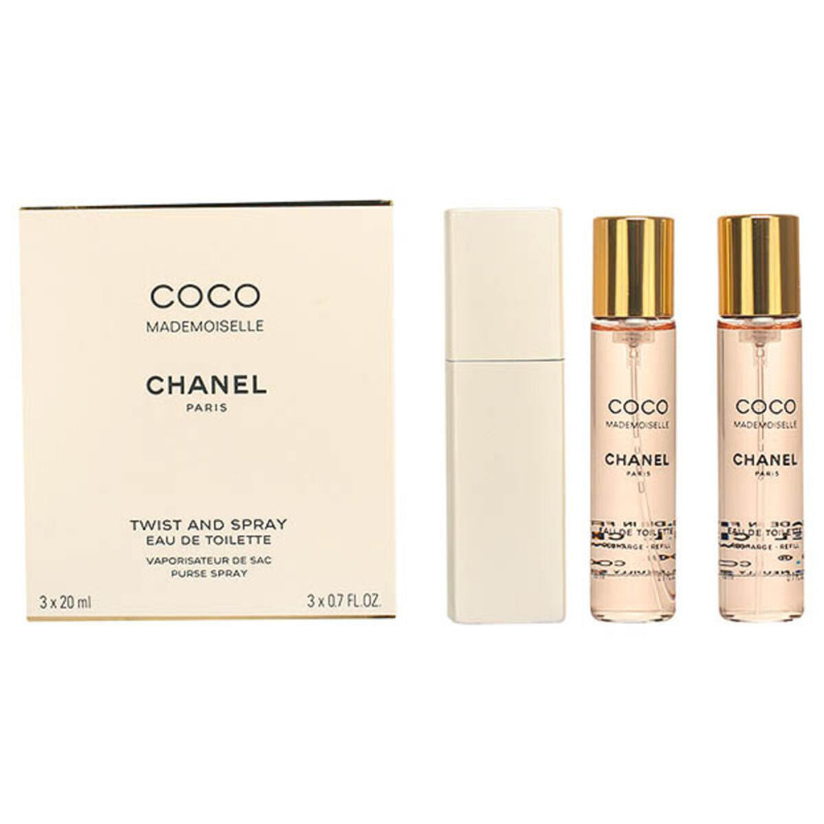 Parfumset voor Dames Chanel Twist & Spray Coco Mademoiselle 3 Onderdelen - Schoonheid, Parfums en geuren - Chanel