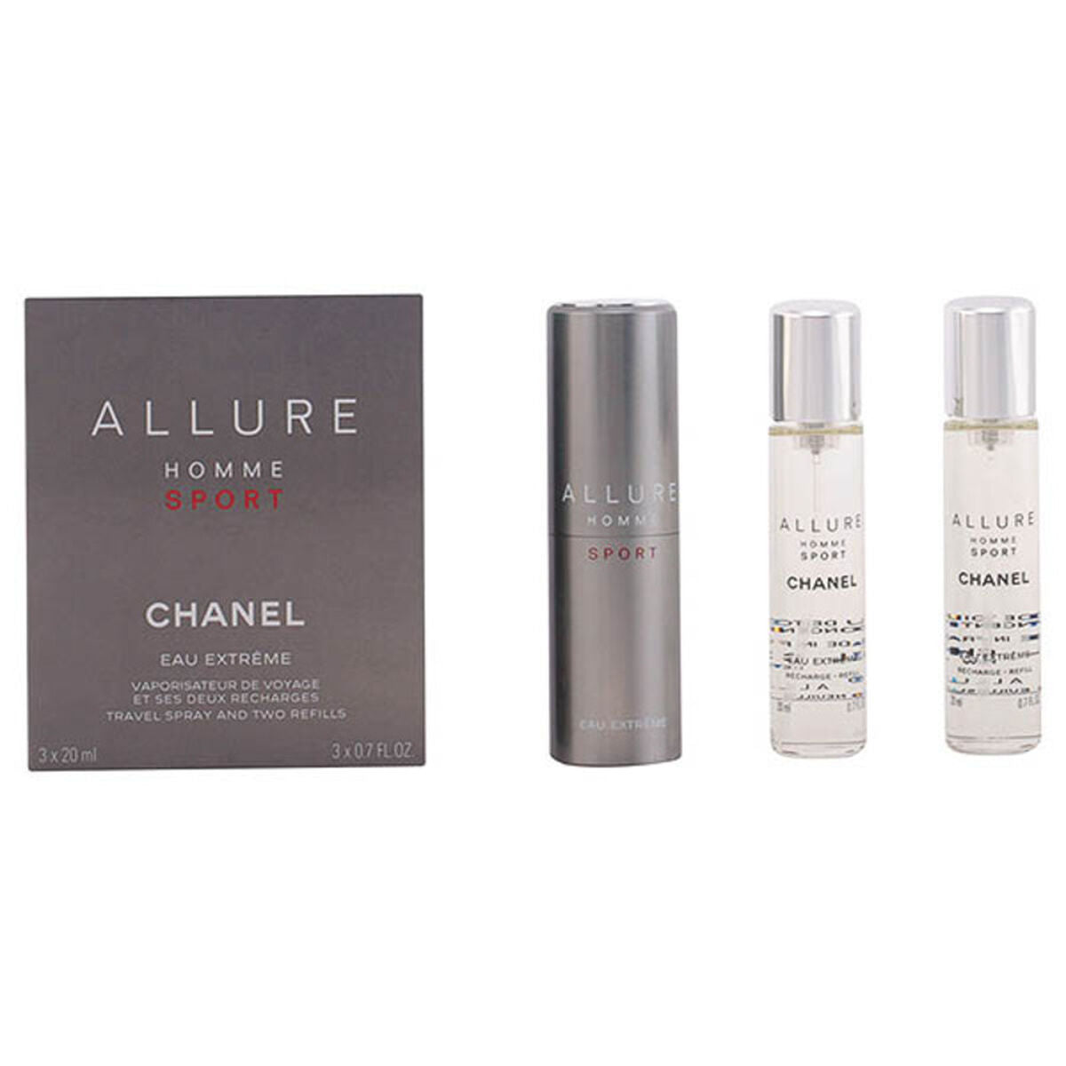Parfumset voor Heren Chanel Allure Homme Sport Eau Extrême 3 Onderdelen