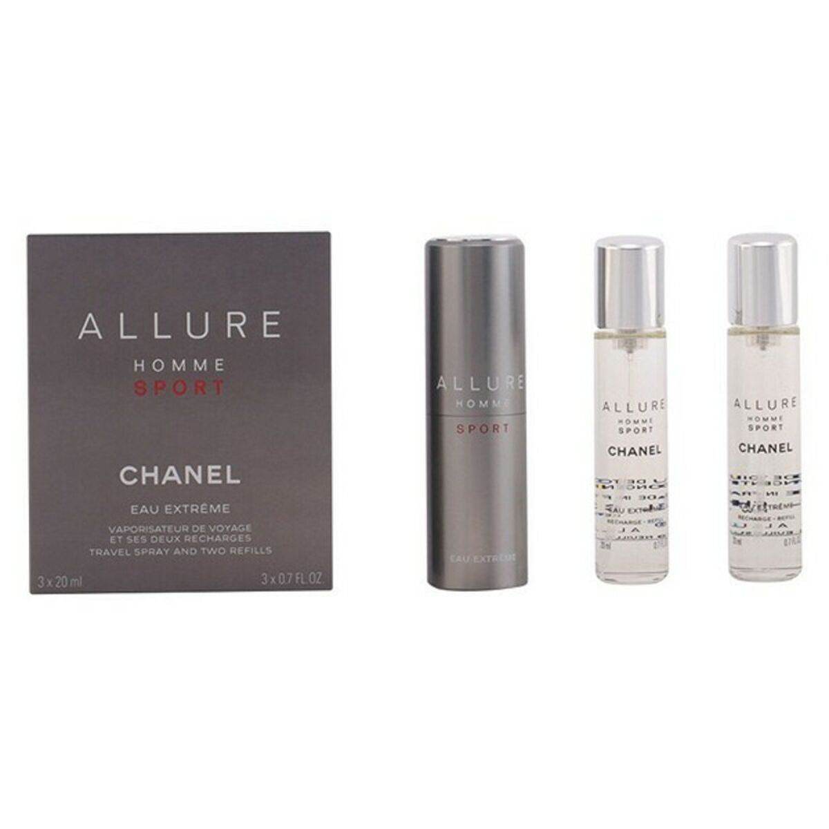 Parfumset voor Heren Chanel Allure Homme Sport Eau Extrême 3 Onderdelen