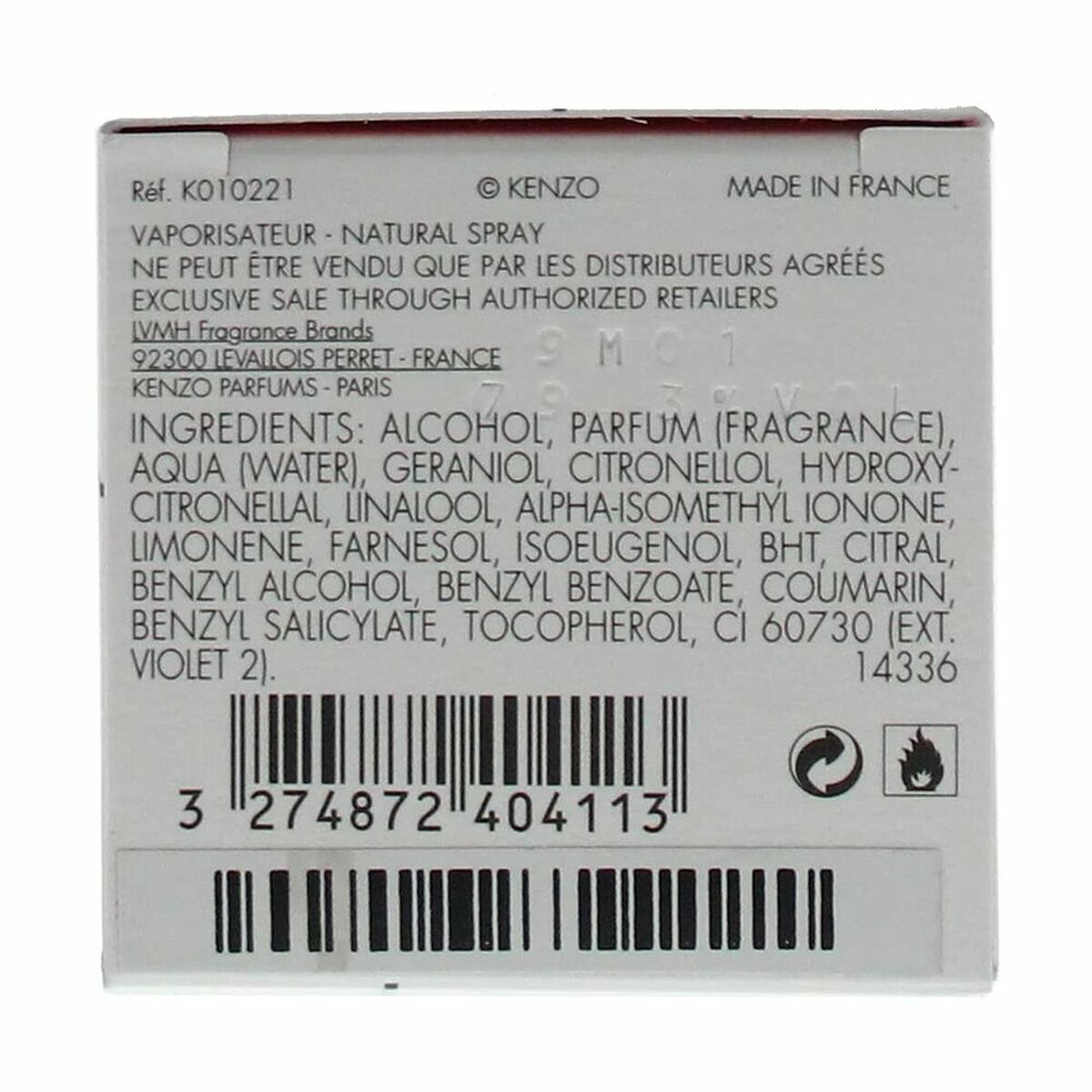 Damesparfum Kenzo 120767 EDP 30 ml - Schoonheid, Parfums en geuren - Kenzo