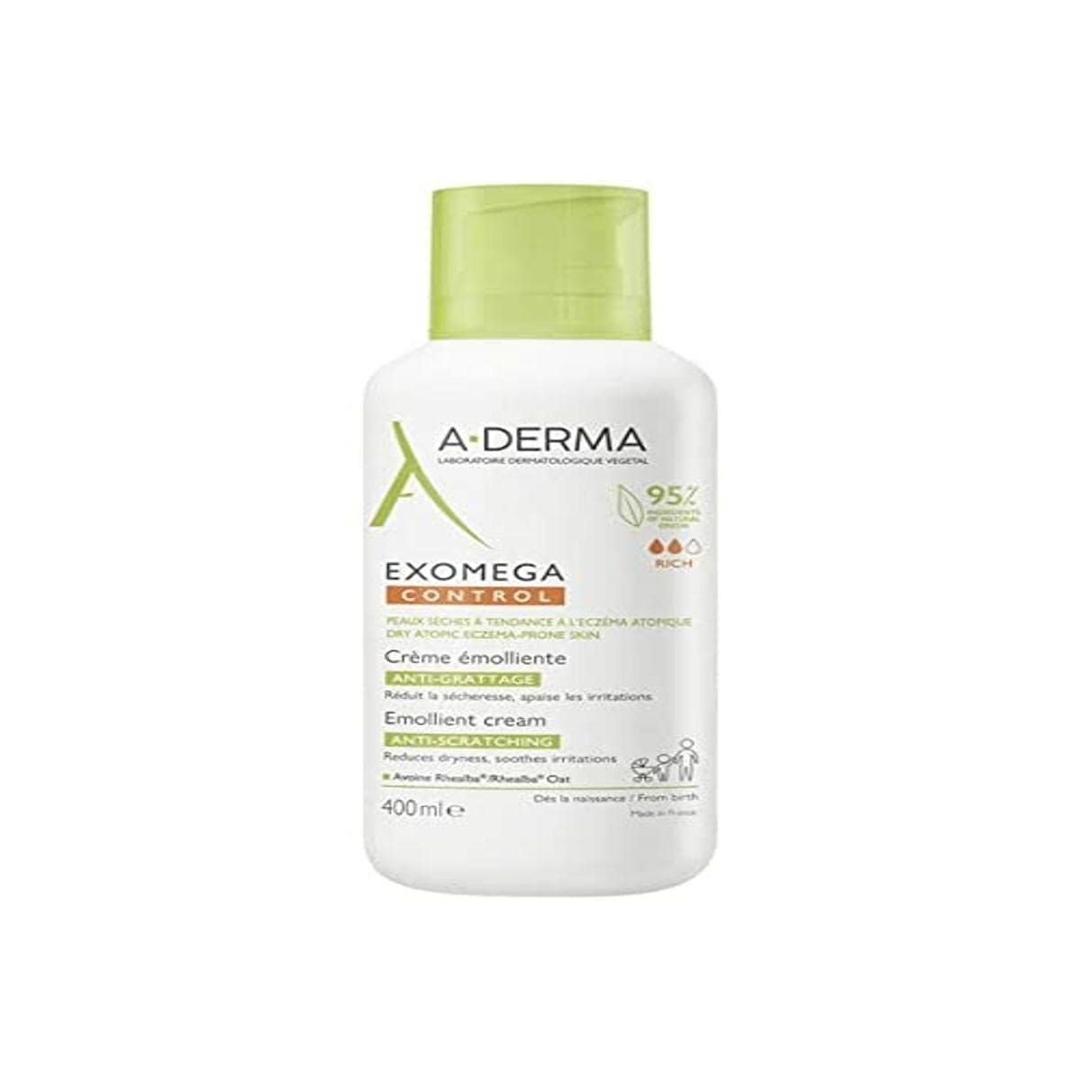 Reparerende Crème voor Baby's A - Derma Exomega Control 400 ml - Baby, Hygiëne en verzorging - A - Derma