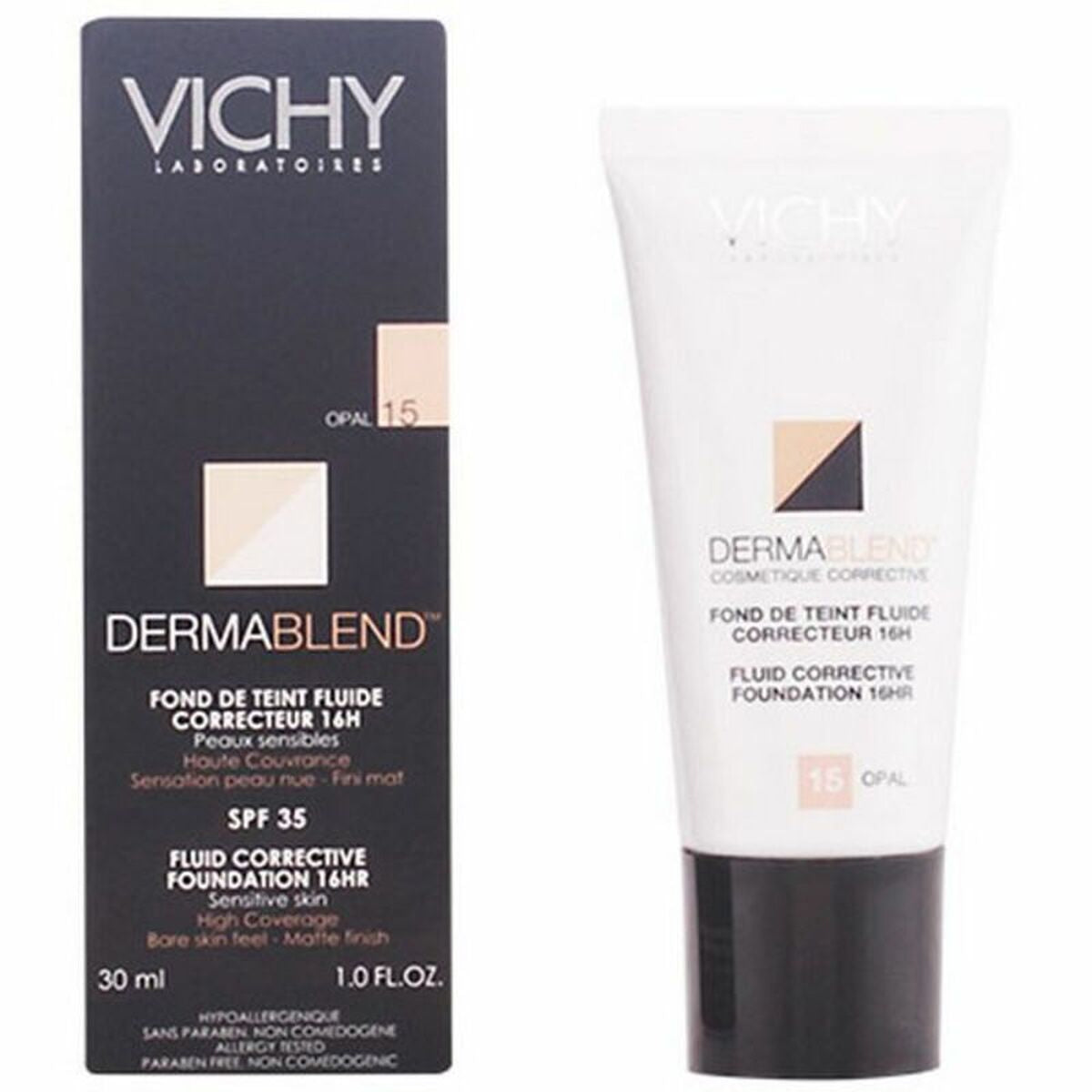 Vloeibare Foundation Make - up Dermablend Vichy Spf 35 30 ml - Schoonheid, Make - up - Vichy