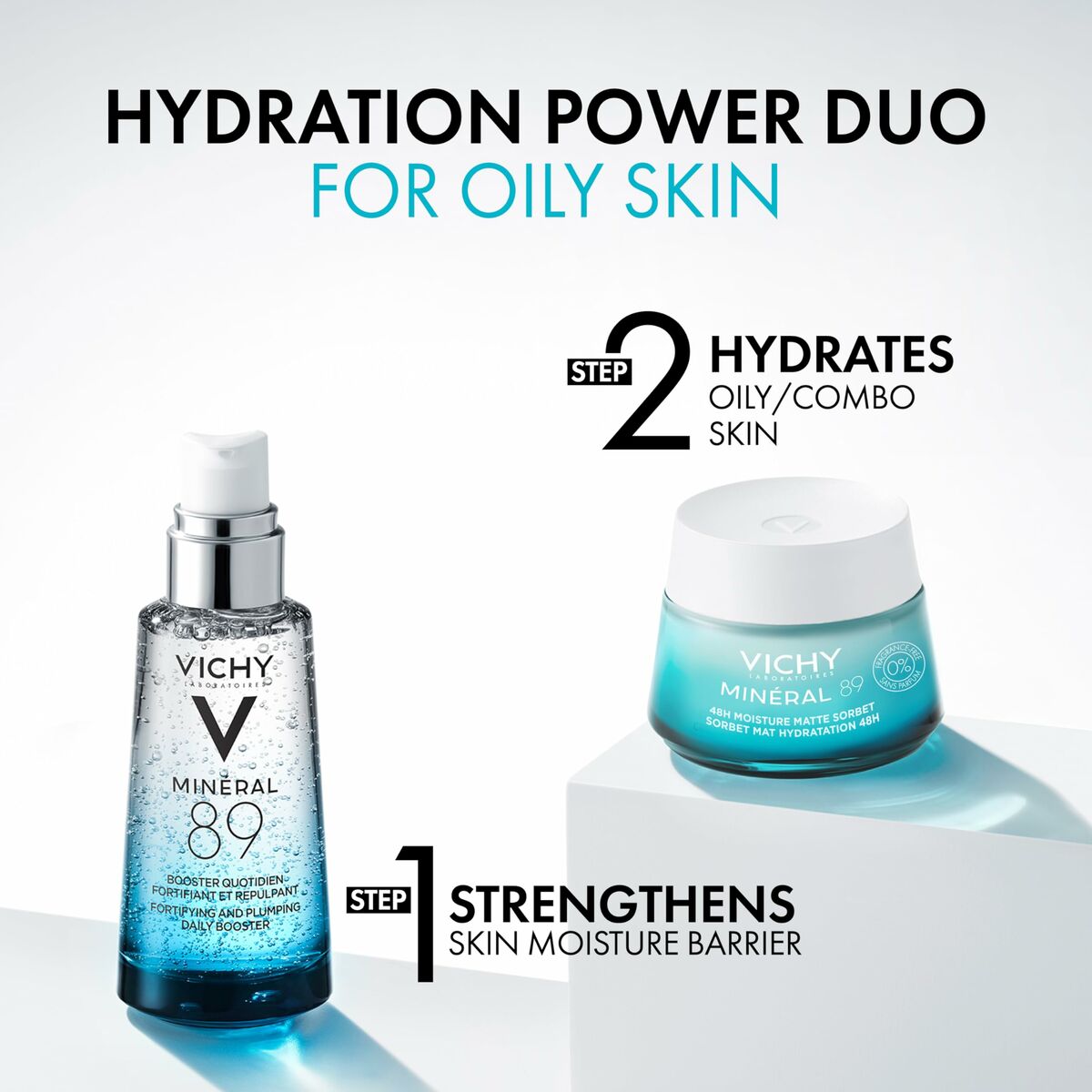 Vochtinbrengende Gel Vichy MINÉRAL 89 50 ml - Schoonheid, Huidverzorging - Vichy