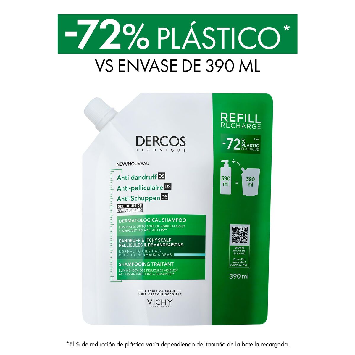 Shampoo Vichy DERCOS 500 ml
