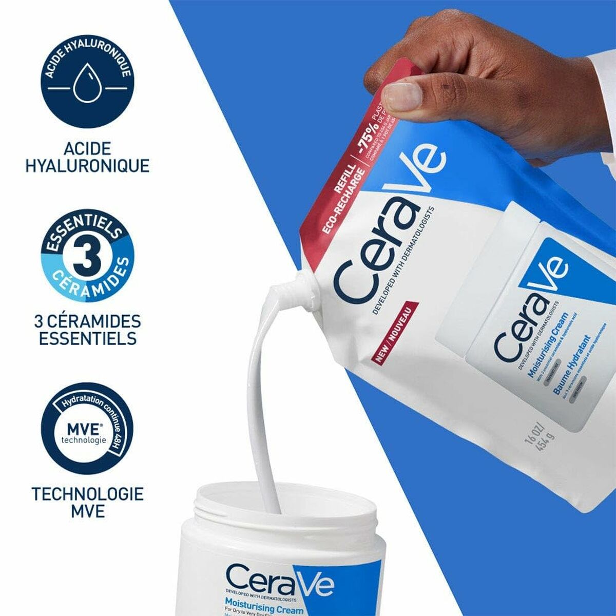 Gezichtscrème CeraVe CERAVE MOISTURISING 454 g - Schoonheid, Huidverzorging - CeraVe