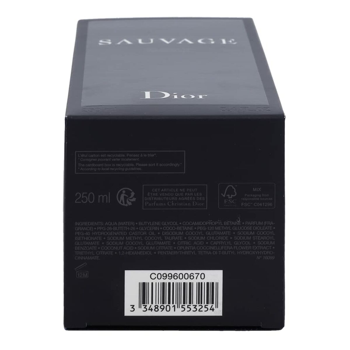 Herenparfum Dior 099600670 50 ml 250 ml