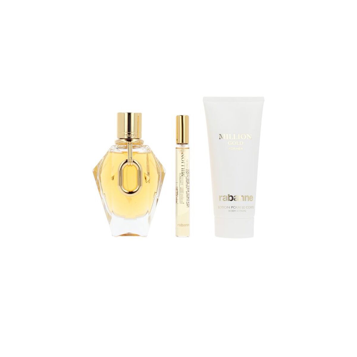 Parfumset voor Dames Paco Rabanne MILLION GOLD 3 Onderdelen
