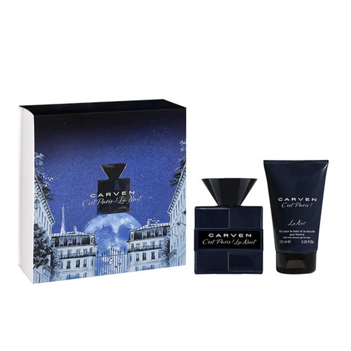 Parfumset voor Heren Carven C'EST PARIS la nuit 2 Onderdelen - Schoonheid, Parfums en geuren - Carven