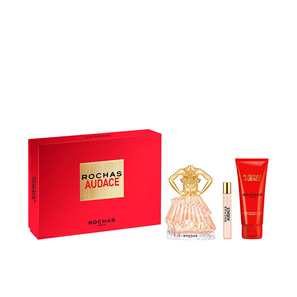 Parfumset voor Dames Rochas ROCHAS AUDACE 3 Onderdelen - Schoonheid, Parfums en geuren - Rochas