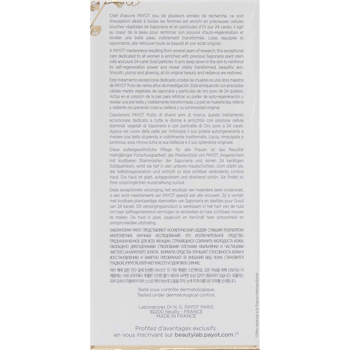 Dagcrème Payot Authentique 50 ml